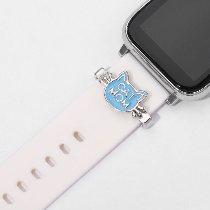 Multi-color Cat Mom Smart Watch Band Charms