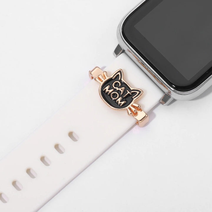 Multi-color Cat Mom Smart Watch Band Charms