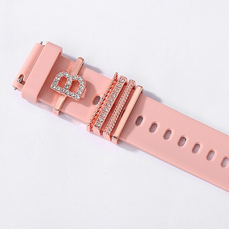 Personalized A-Z Initial Letter Smart Watch Band Charms