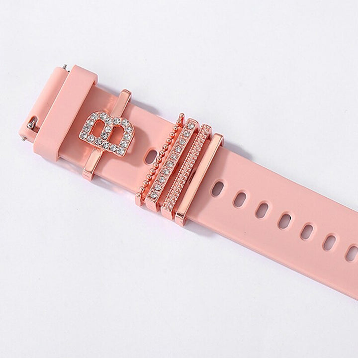 Personalized A-Z Initial Letter Smart Watch Band Charms