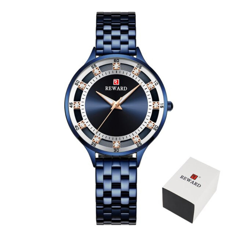 Chic and Sophisticated Rhinestone Dial Quartz Watches