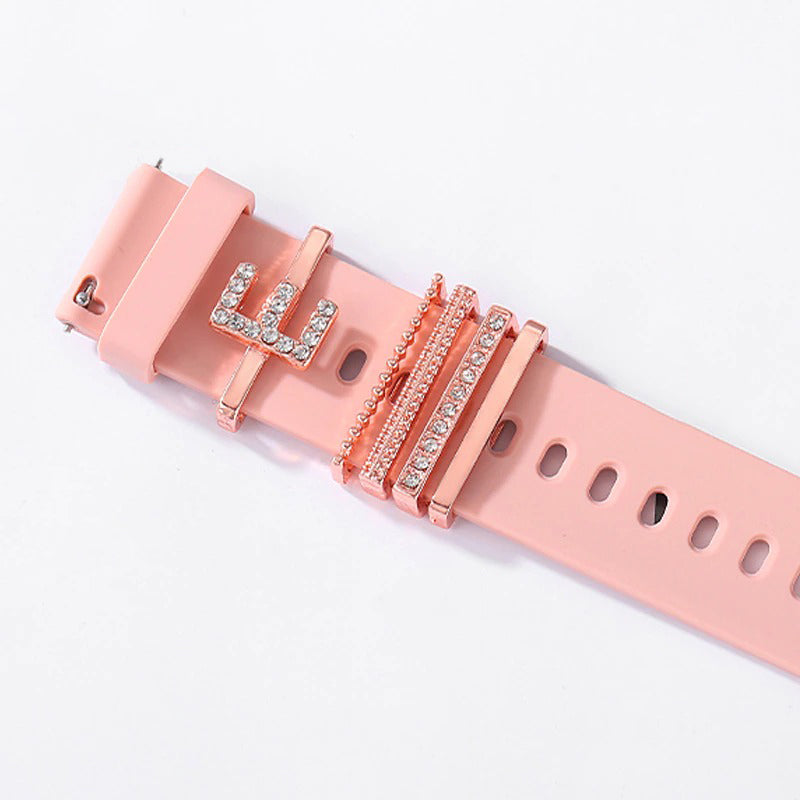 Personalized A-Z Initial Letter Smart Watch Band Charms