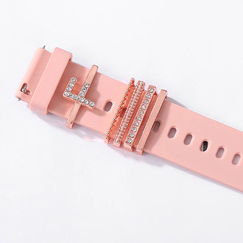 Personalized A-Z Initial Letter Smart Watch Band Charms