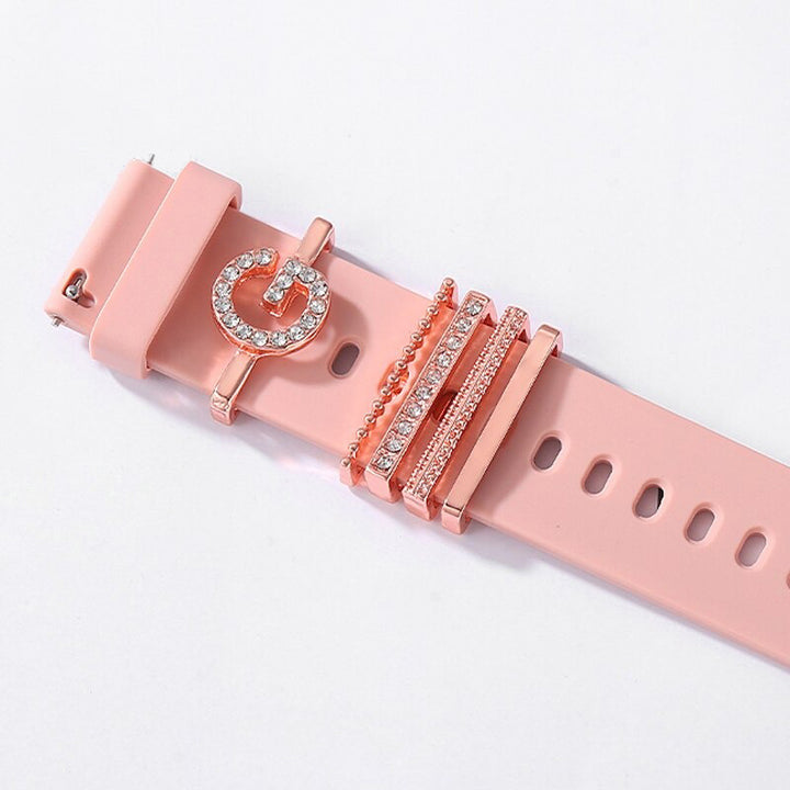 Personalized A-Z Initial Letter Smart Watch Band Charms
