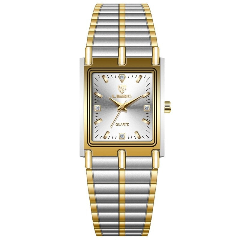 Retro Elegant Small Square Case Couple's Quartz Watches