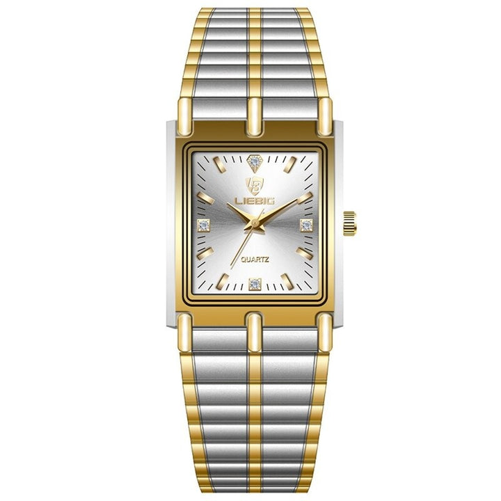 Retro Elegant Small Square Case Couple's Quartz Watches