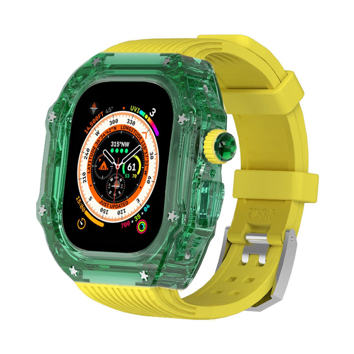Transparent Case and Durable Replacement Straps for Apple Watches
