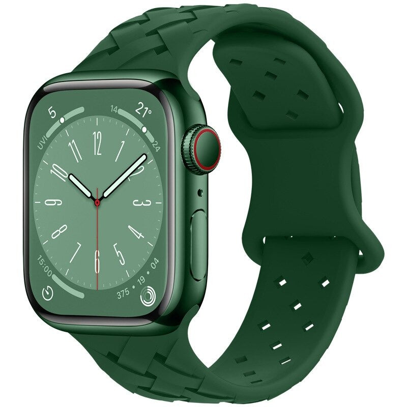 Woven Silicone Loop Lock Apple Watch Replacement Straps