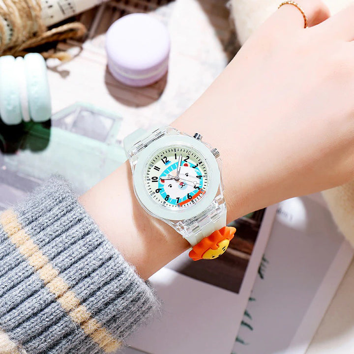 Wonderful Cartoon Pattern Luminous Watches for Kids