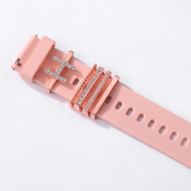 Personalized A-Z Initial Letter Smart Watch Band Charms