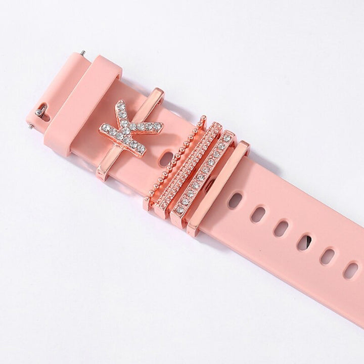 Personalized A-Z Initial Letter Smart Watch Band Charms
