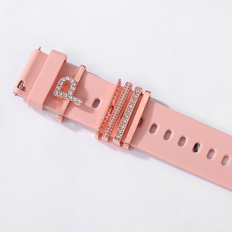 Personalized A-Z Initial Letter Smart Watch Band Charms