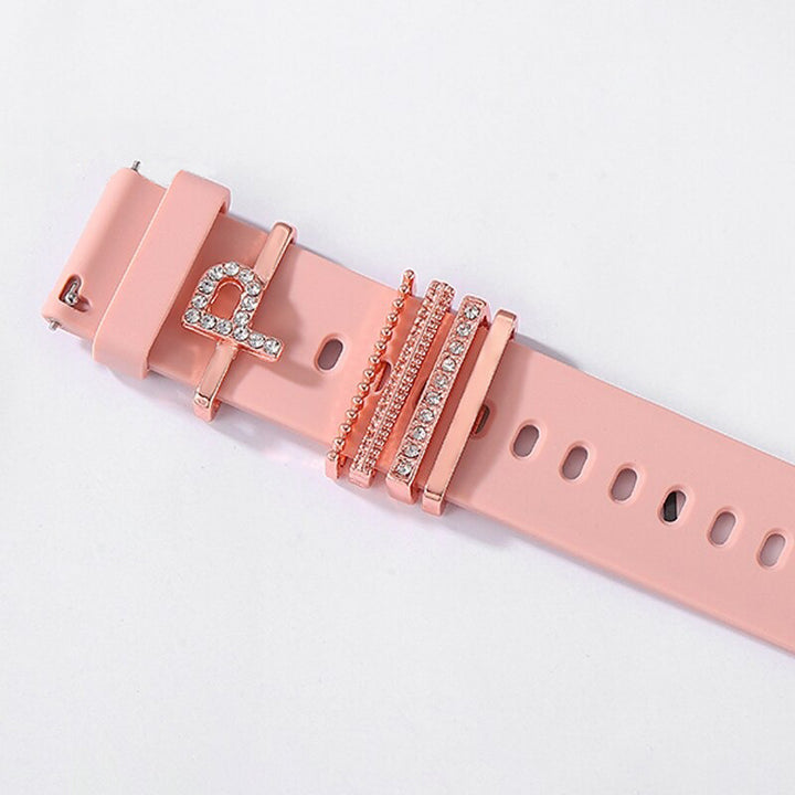 Personalized A-Z Initial Letter Smart Watch Band Charms
