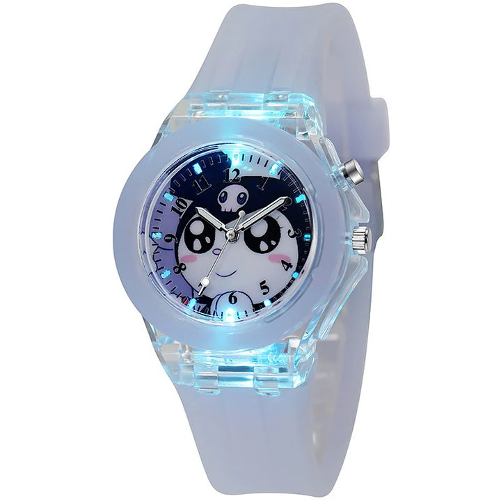 Light-up Bunny and Cat Quartz Watch Collection for Girls