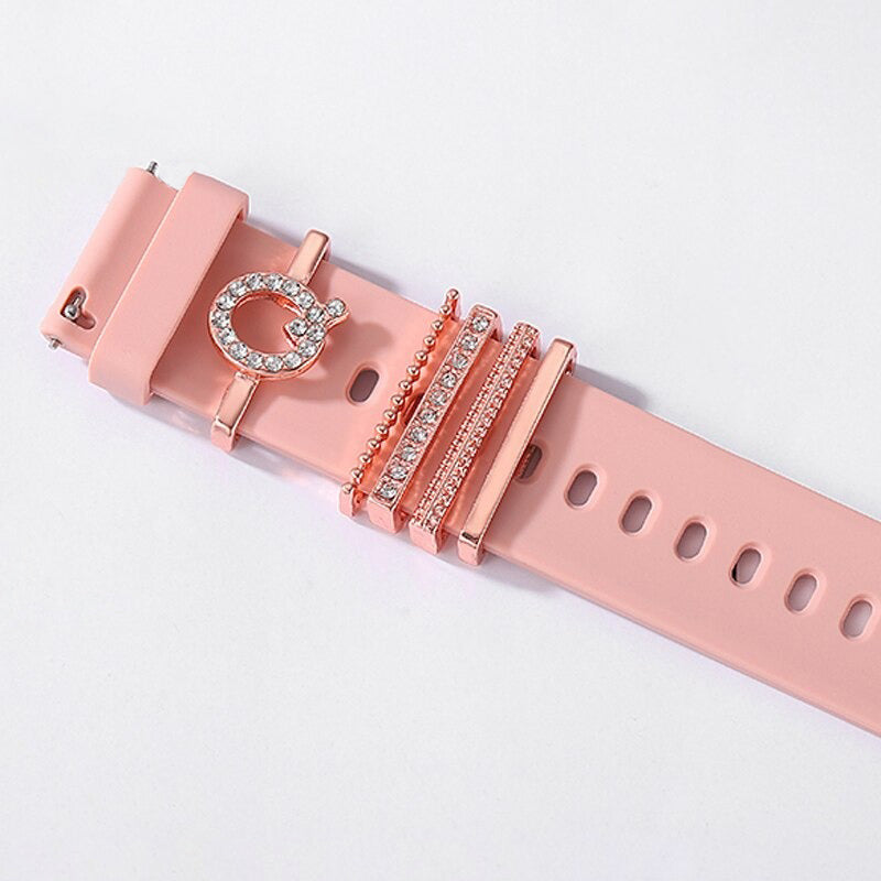 Personalized A-Z Initial Letter Smart Watch Band Charms