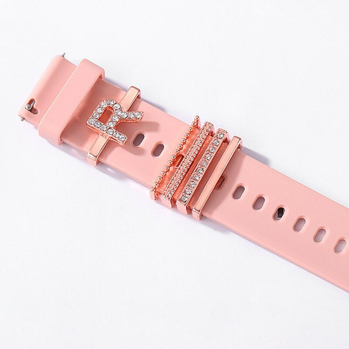 Personalized A-Z Initial Letter Smart Watch Band Charms