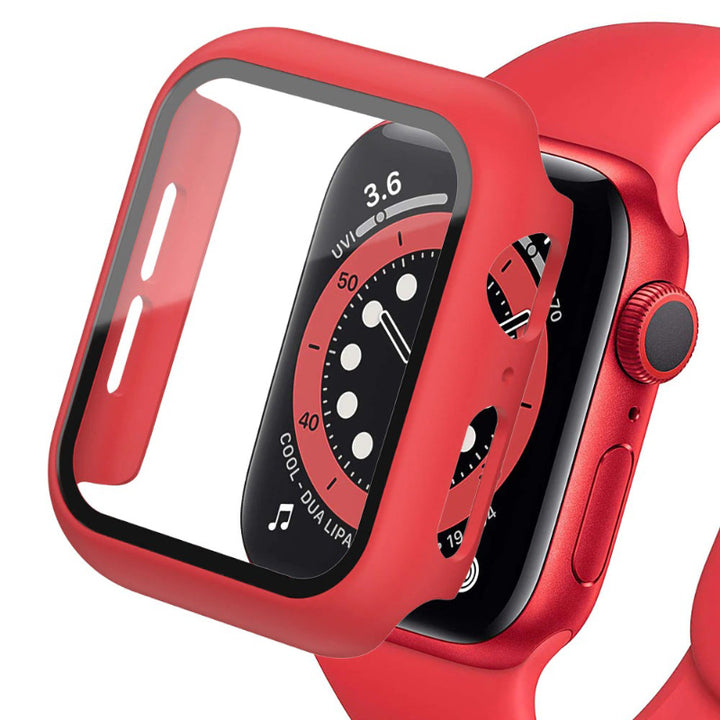 Screen Protector Tempered Glass Cover For Apple Watch Cases