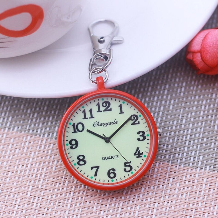 Luminous Easy To Read Dial Key Chain Quartz Pocket Watches
