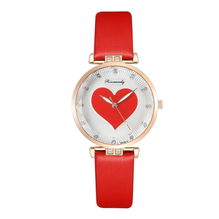 Exquisite Fashion Love Heart Dial Quartz Watches