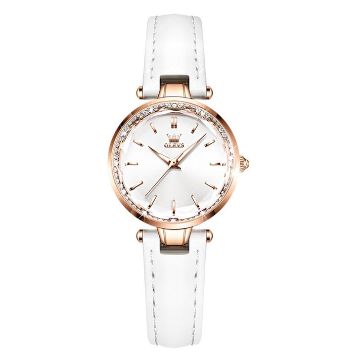 Thin and Light Luminous Dial with Multi-color Vegan Leather Strap Quartz Watches
