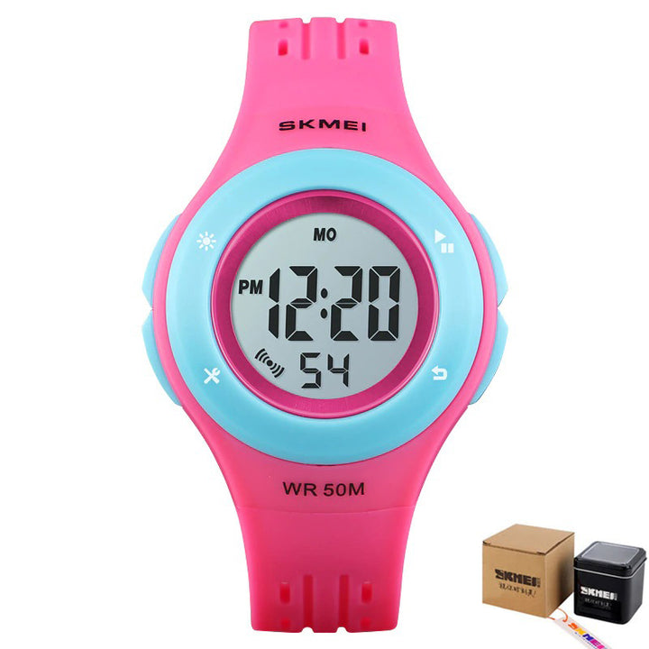 Multi-color Digital LED Display Chronograph Watches for Kids