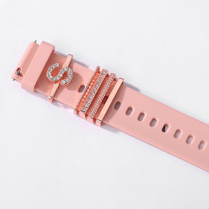 Personalized A-Z Initial Letter Smart Watch Band Charms