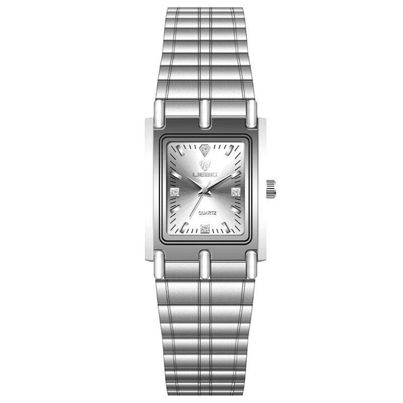 Retro Elegant Small Square Case Couple's Quartz Watches