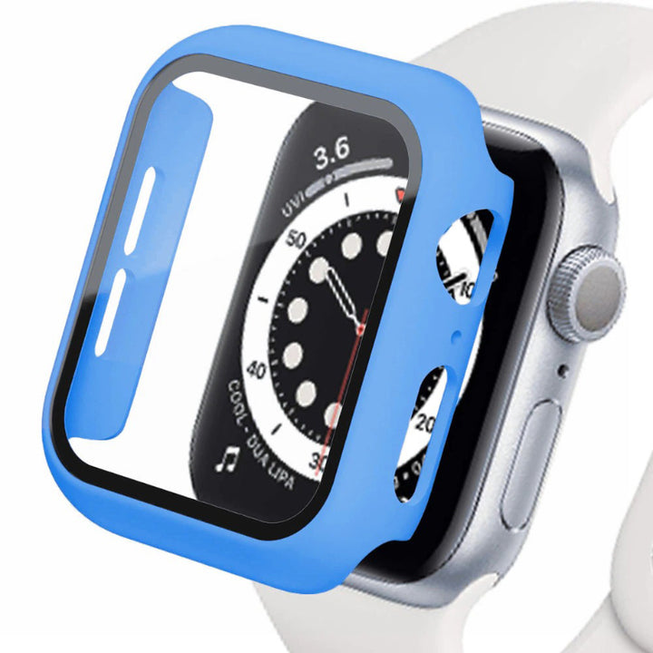Screen Protector Tempered Glass Cover For Apple Watch Cases
