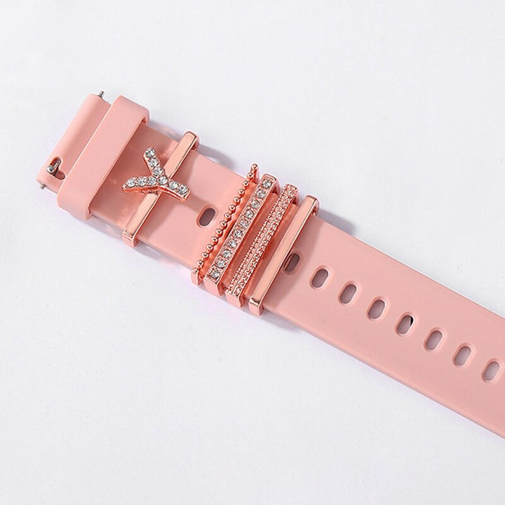 Personalized A-Z Initial Letter Smart Watch Band Charms