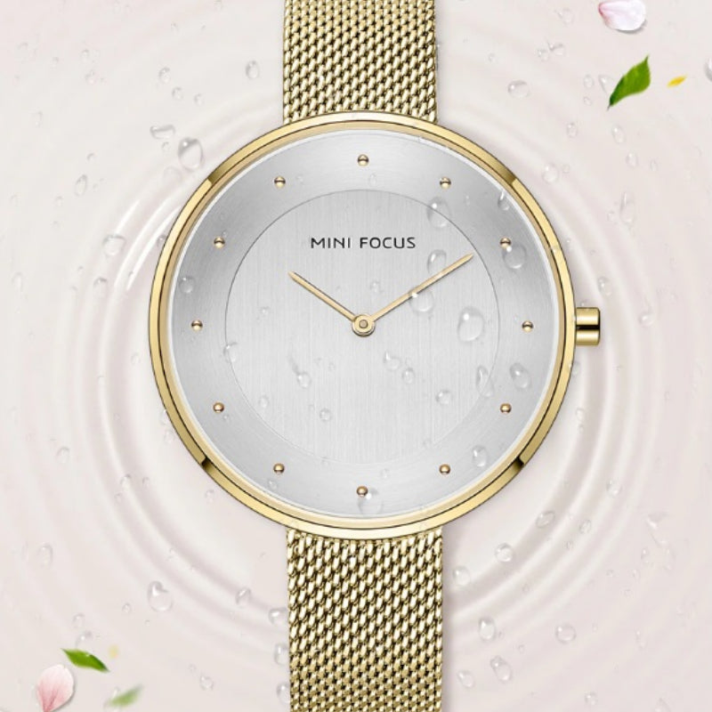 Minimalist Dot Scale Stainless Steel Quartz Watches