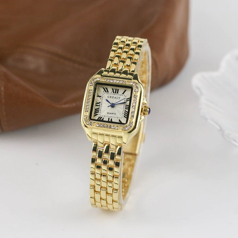 Classic Style Roman Numerals Dial Quartz Watches