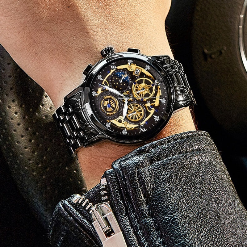 Tough Series Moon Phase Dial Sports Chronograph Watches