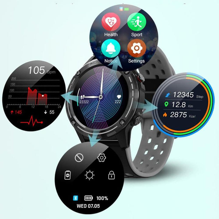 Blood Oxygen Monitor - Outdoor Sports Fitness Tracker And Heart Rate GPS Smartwatch