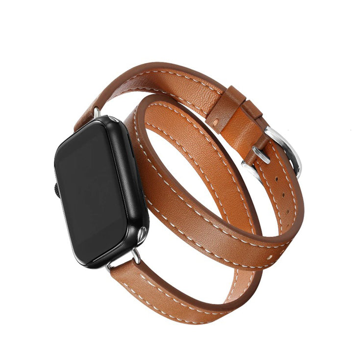 Multi-layer Leather Strap Replacements for Apple Watches