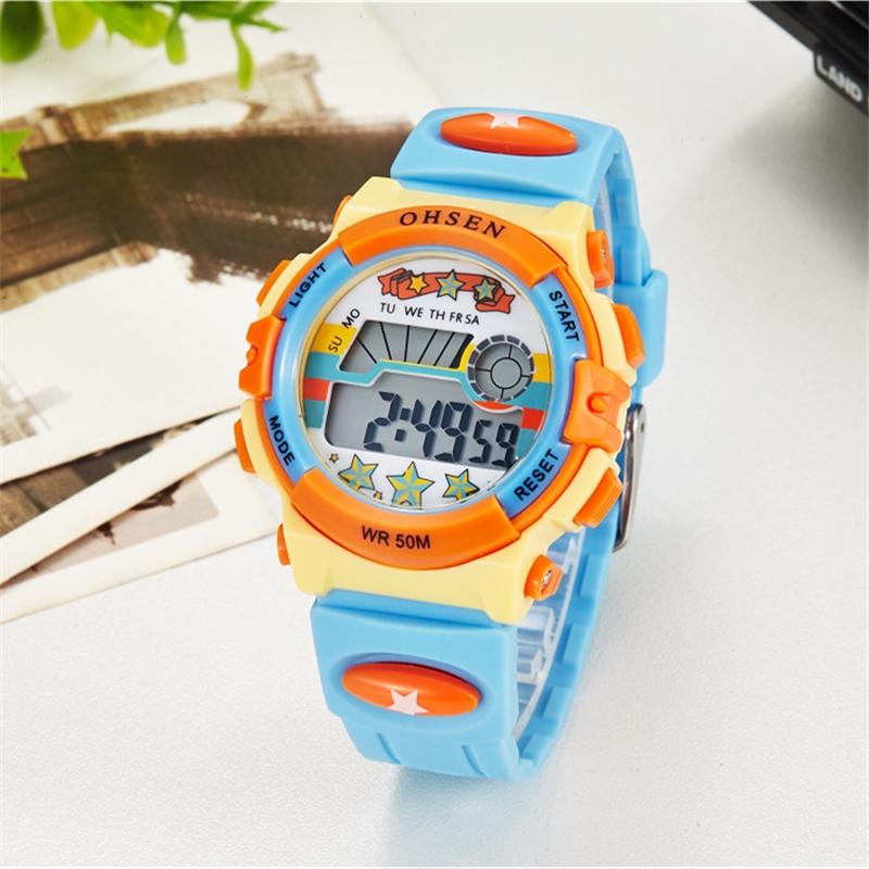 Children's Sportswatch - The Triple Star™ Children's Electronic Digital LCD Sports Wristwatch