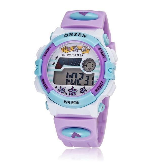 Children's Sportswatch - The Triple Star™ Children's Electronic Digital LCD Sports Wristwatch