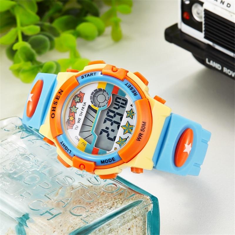 Children's Sportswatch - The Triple Star™ Children's Electronic Digital LCD Sports Wristwatch