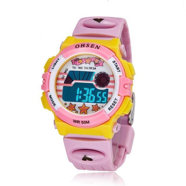Children's Sportswatch - The Triple Star™ Children's Electronic Digital LCD Sports Wristwatch