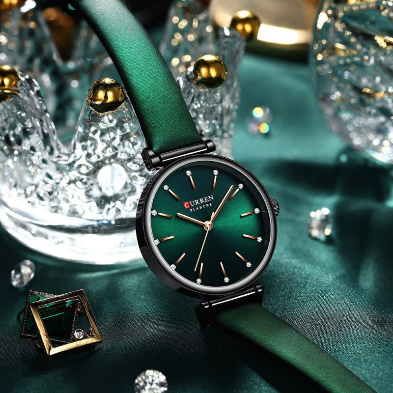 Classy Ultra-thin Vegan Leather Strap Quartz Watches
