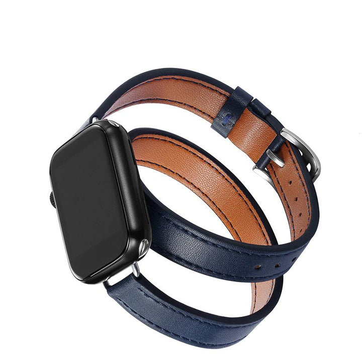 Multi-layer Leather Strap Replacements for Apple Watches