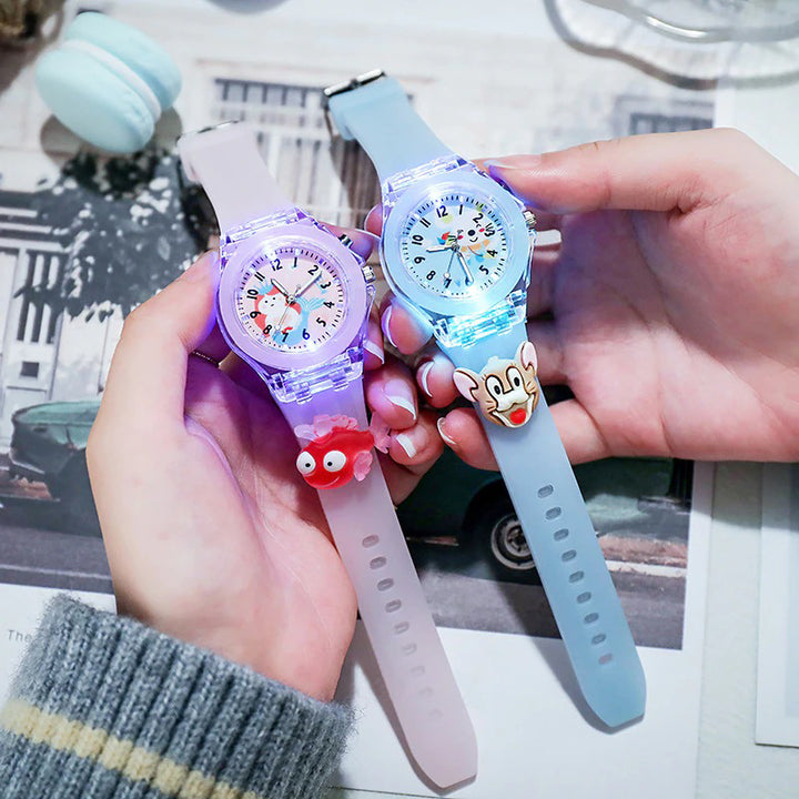 Wonderful Cartoon Pattern Luminous Watches for Kids
