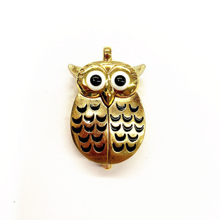 Vintage Mini Owl Shape Pendant Necklaces Quartz Watches