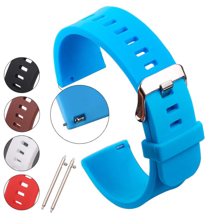 Multi-color Waterproof Soft Silicone Replacement Watchbands