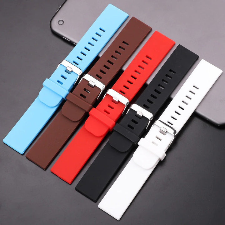 Multi-color Waterproof Soft Silicone Replacement Watchbands