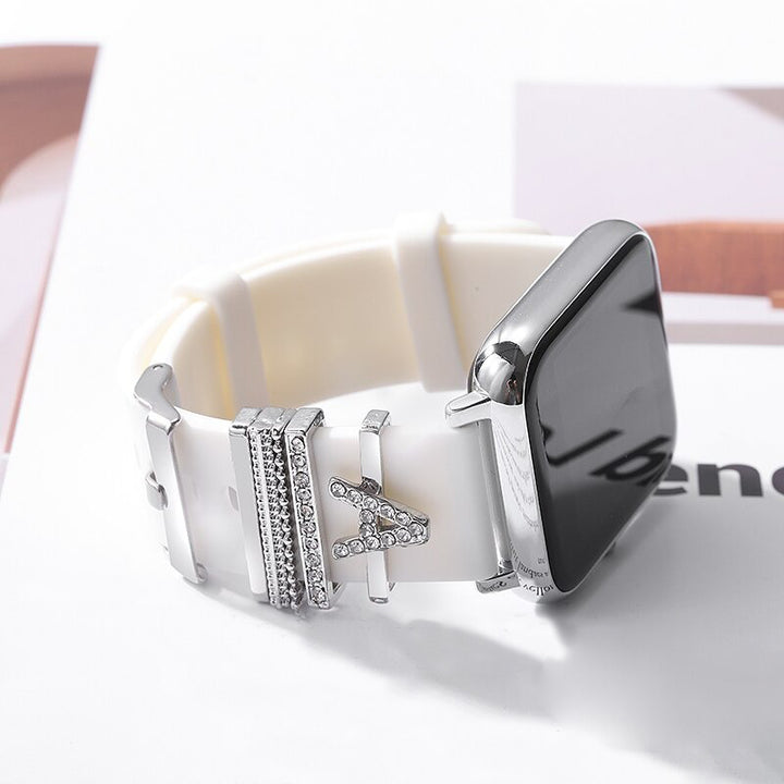 Set of Initial Letter A-Z Personalized Smart Watch Band Charms