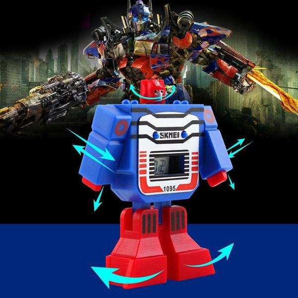 Kid's Fashion Watch - The Robot™ Kid's Cartoon Toy LED Digital Sports Watches