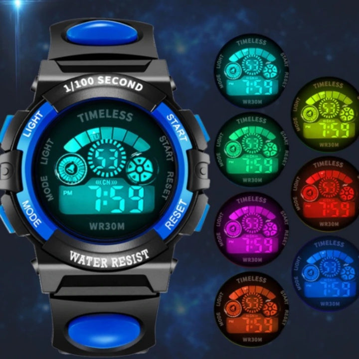 Kids Luminous Digital LED Display Waterproof Fashion Watches