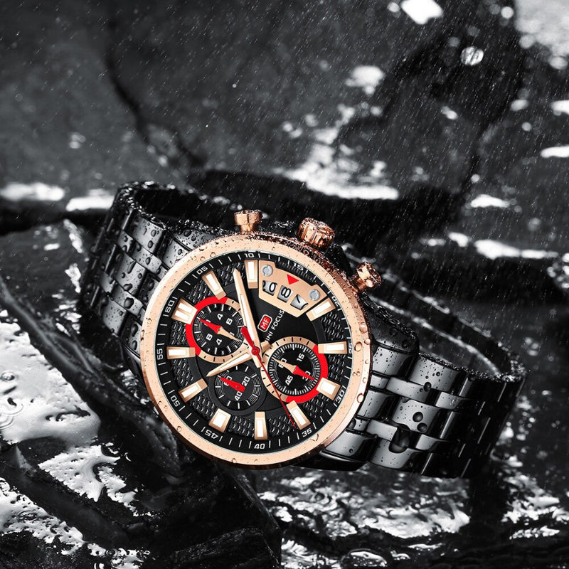 Trendy Rainbow Fashion Business and Sports Chronograph Watches