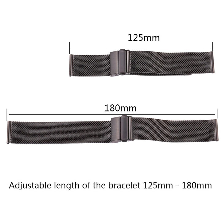 Adjustable Stainless Steel Mesh Replacement Watchbands