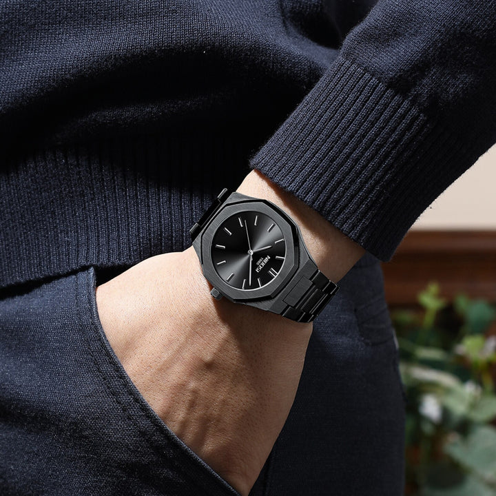 Elegant and Smooth Shape Geometric Dial Luminous Quartz Watches